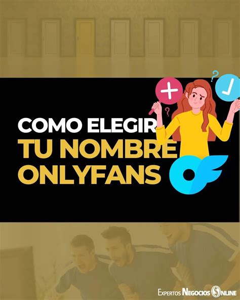 MEJORES Ideas de Nombres para OnlyFans。